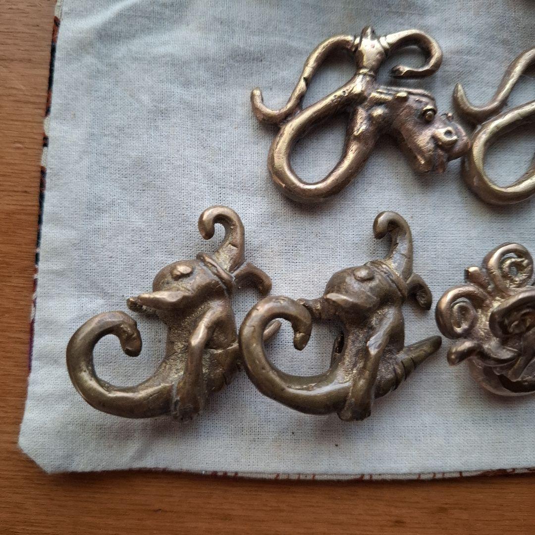 【希少】Orang ulu イヤリング 真鍮 アンティーク 部族 まとめ売り