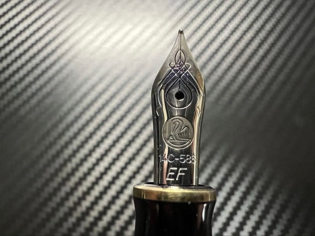 ペリカン 美品 スーベレーン M400 EF ブラック 万年筆