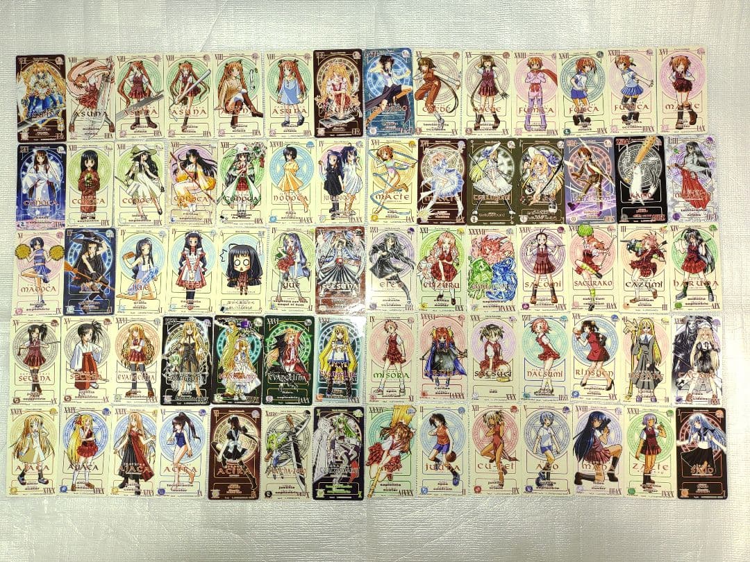 魔法先生ネギま 同人 プラスチック キャラクター カード 70枚 同人誌 グッズ