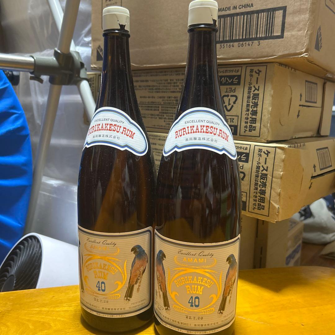 終売品◆ルリカケス ラム40◆ ２本1800ml 高岡醸造　ゴールド　スピリッツ