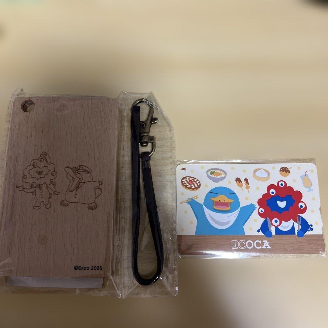 万博限定　ミャクミャク×ICOCA　パスケース　記念ICOCA