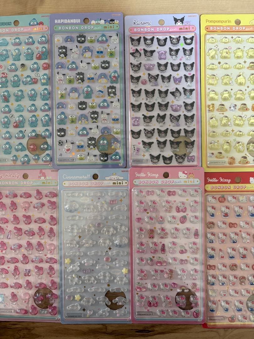 ボンボンドロップシール　サンリオ　全8種　まとめ売り
