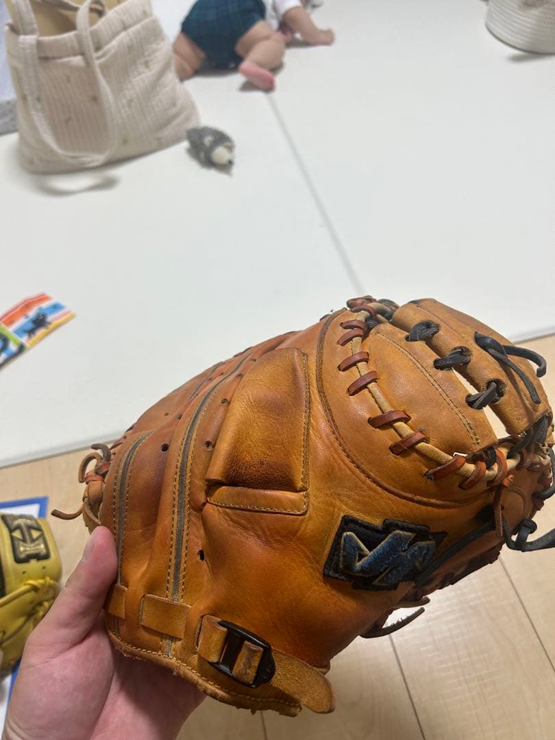 ハタケヤマ　軟式グローブ　キャッチャーミット