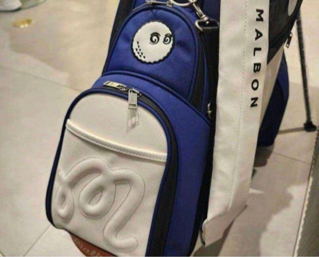 マルボンゴルフ キャディバッグ &ボストンバッグ&ラウンドポーチ 3点セット