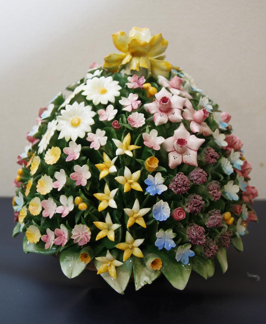 【アンティーク】カポディモンテ capodimonte　陶花