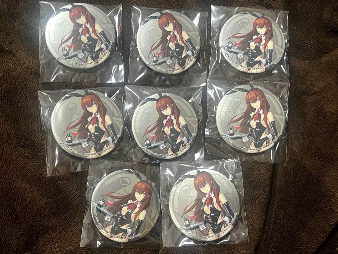 シュタインズゲート シュタゲ マジくじ 牧瀬紅莉栖 缶バッジ 8点セット