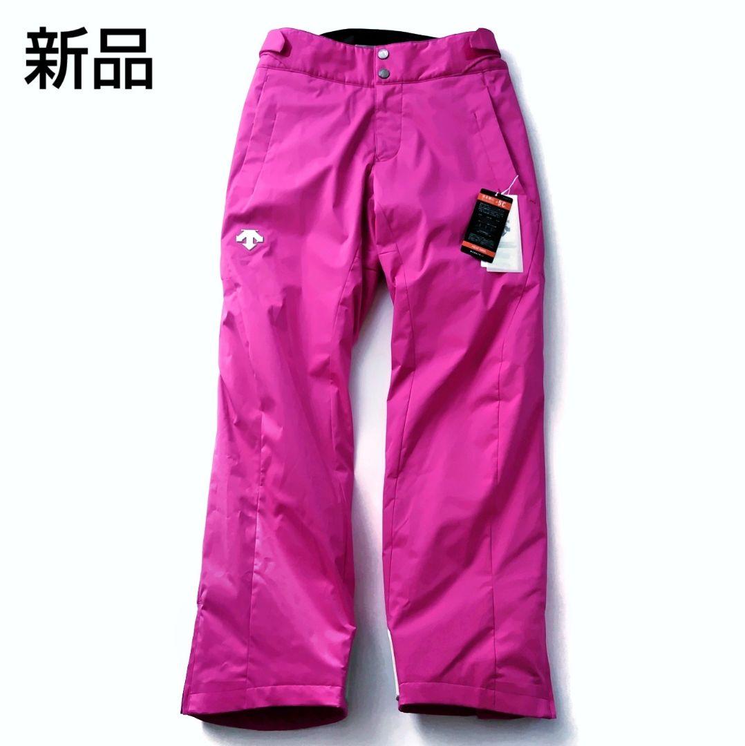 新品タグ付 DESCENTEデサント スキーウェアパンツ ピンク レディースL