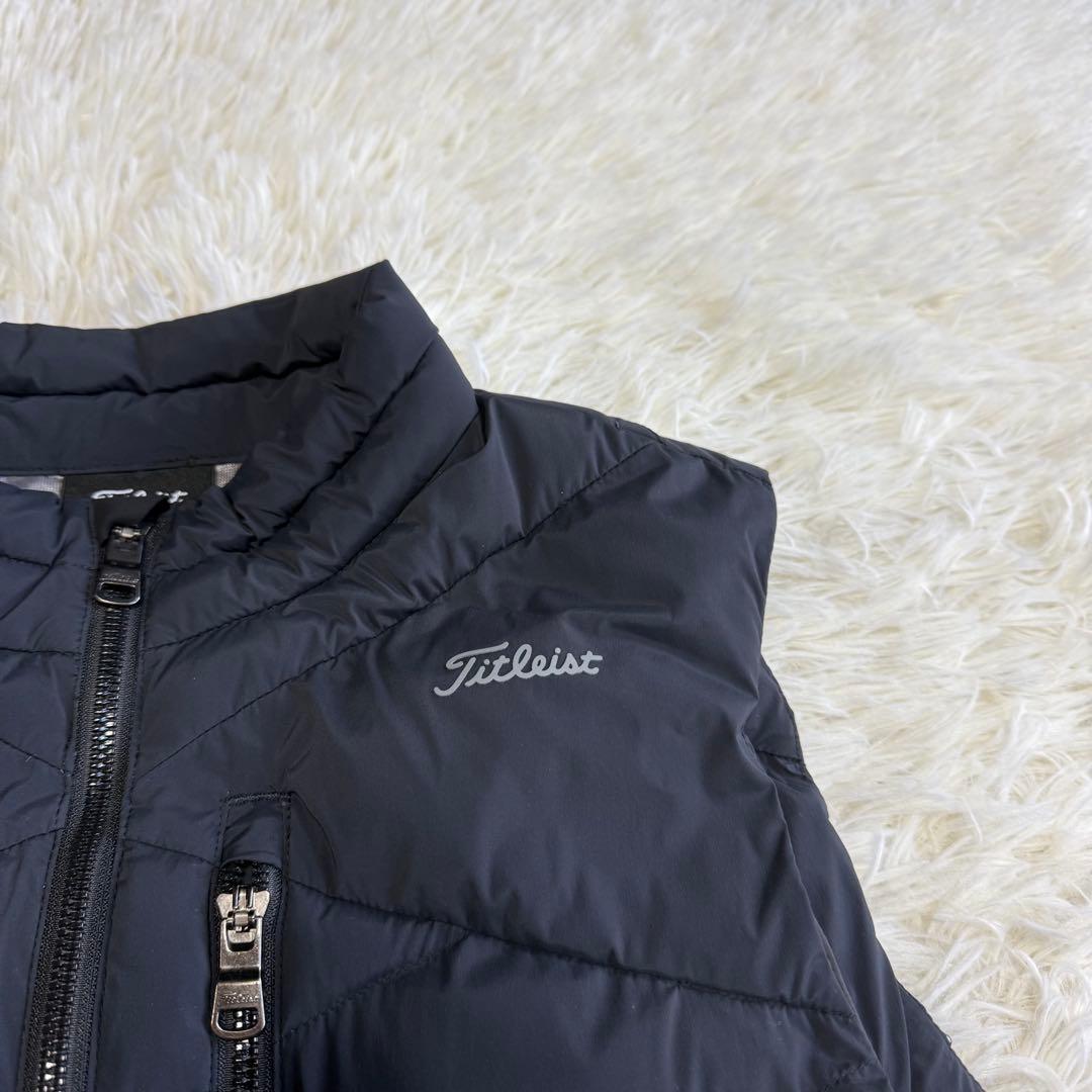 【タイトリスト】極美品 中綿ベスト 肉厚 ブラック Sサイズ レディース