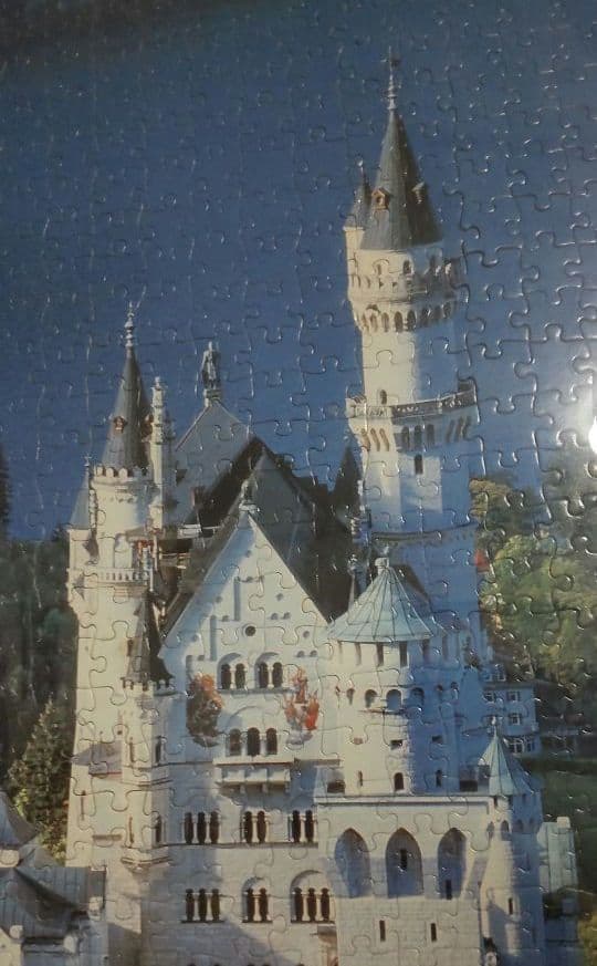 【美品】ノイシュバンシュタイン城 ジグソーパズル 額入り完成品約1000ピース