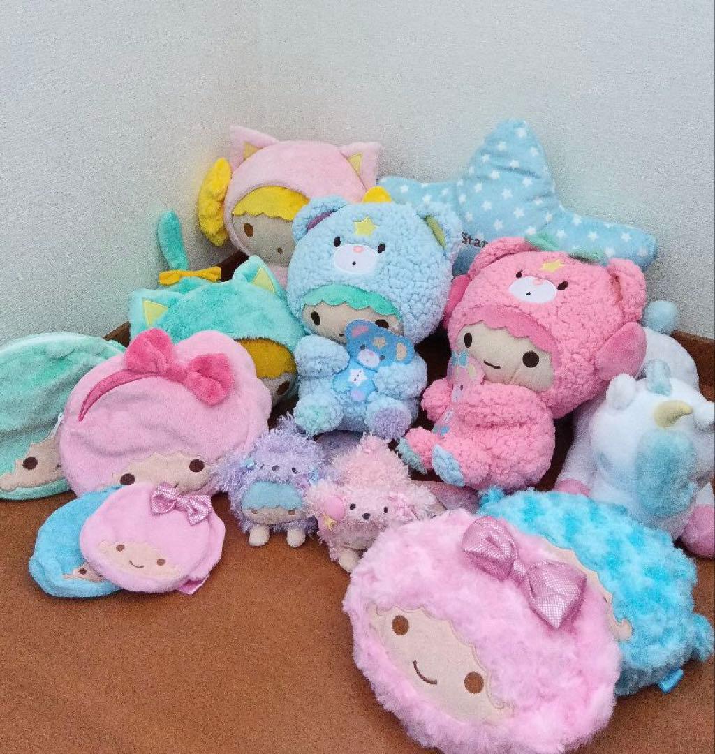 キキララ ぬいぐるみ ポーチ セット パフ ポフ ユニコーン