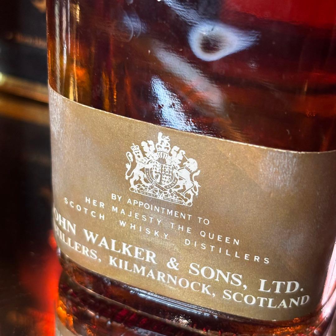 未開封古酒 ジョニーウォーカー ブラックラベル 12年 黒/白紋章 2本セット