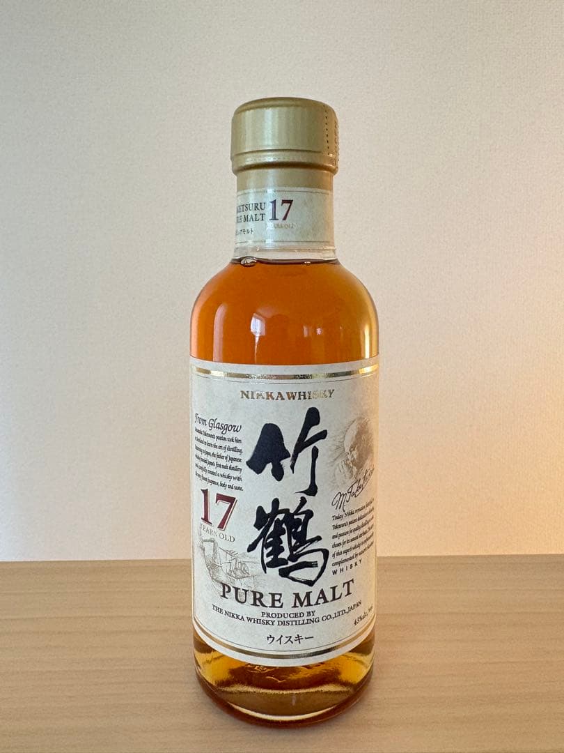 製造終了　希少　NIKKA 竹鶴 17年 ピュアモルトウイスキー　180ml