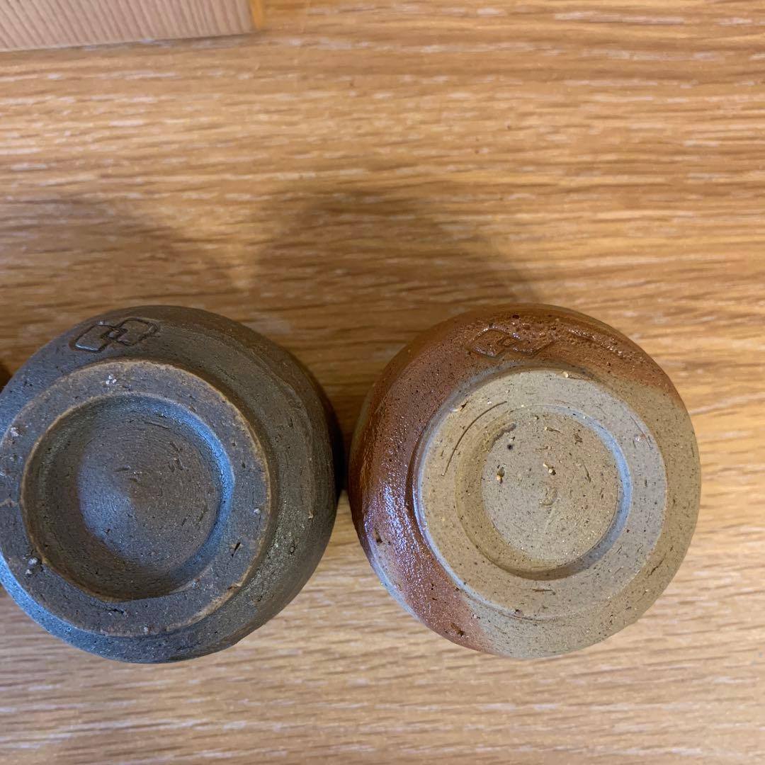 備前焼　陶古 三色酒吞       83