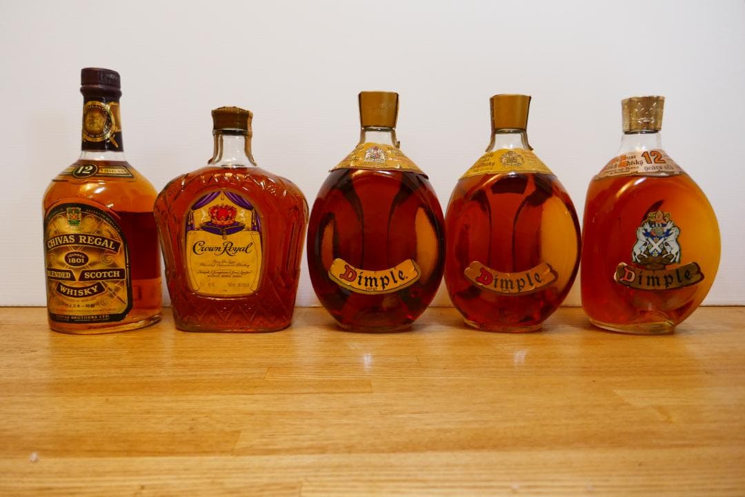 古酒ウイスキー コレクションディンプル等5本セット