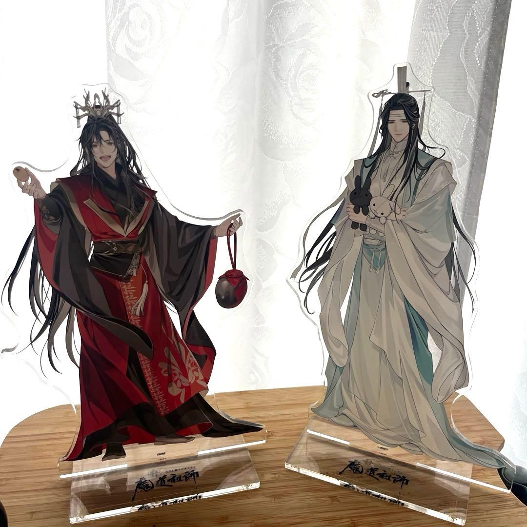 魔道祖師 特大アクリルフィギュア　藍忘機　魏無羨　五周年記念展
