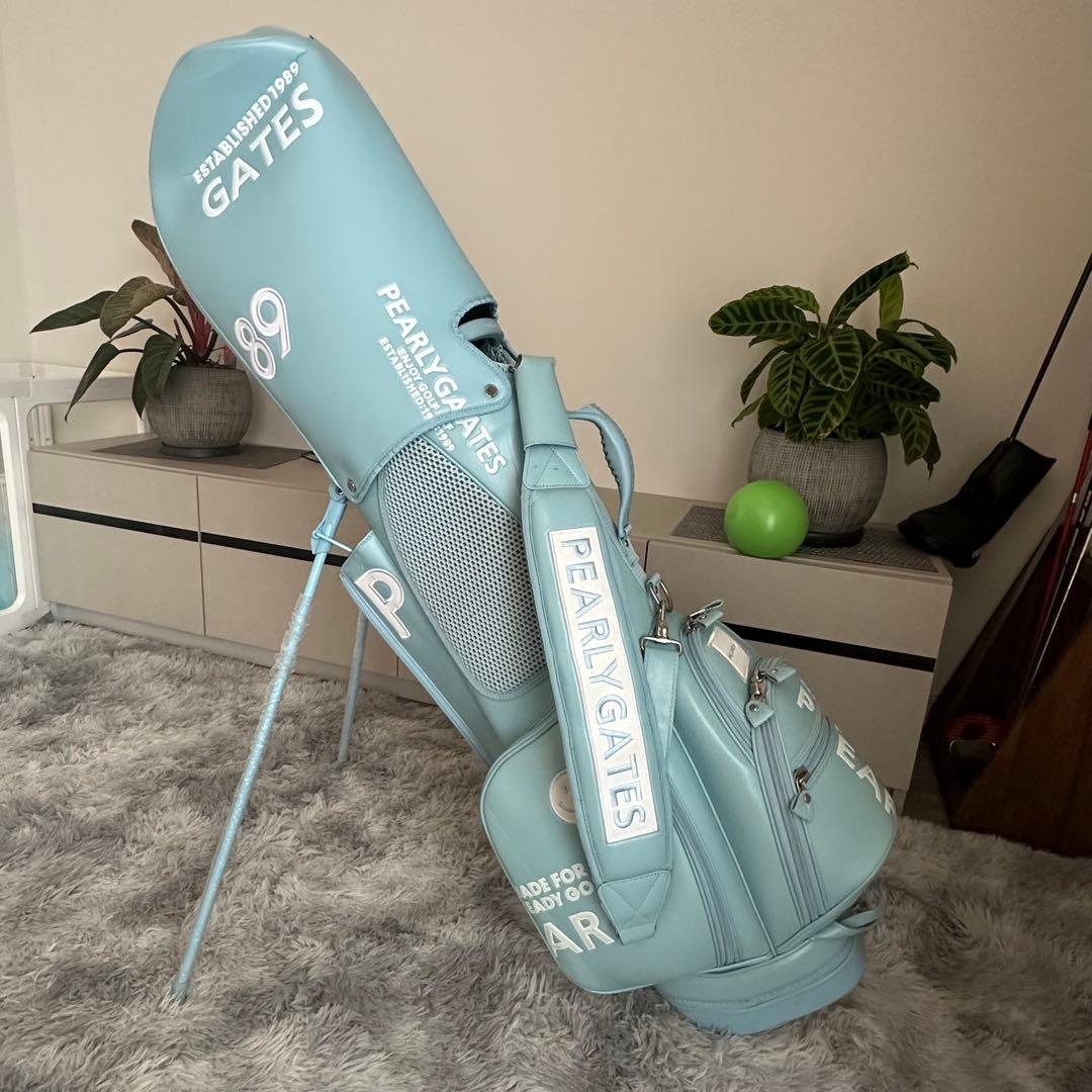 【完売】パーリーゲイツ キャディーバック　スタンド式　ブルー　70,400円