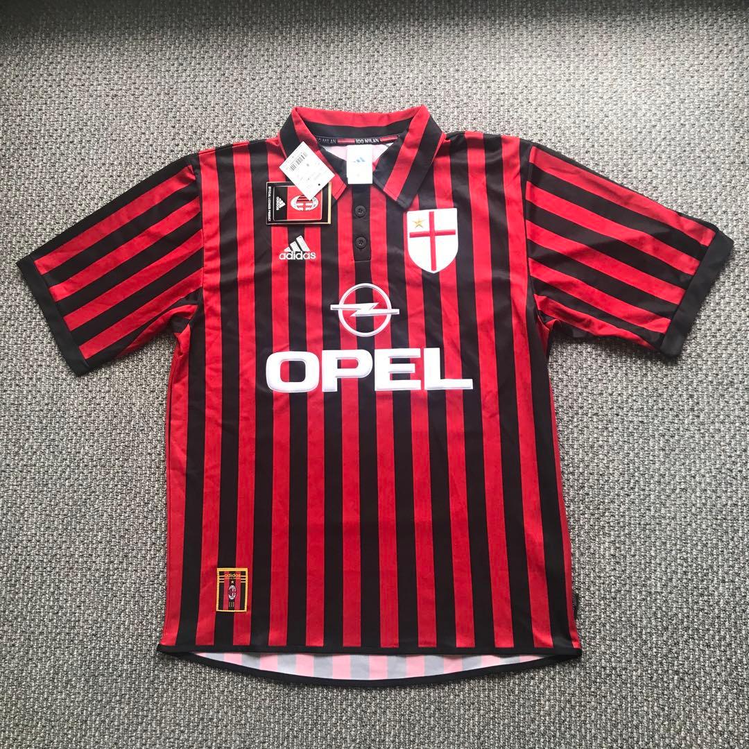 99-01(H) ACミラン　100周年記念ユニフォーム　半袖　オリジナル