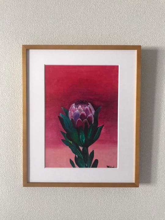 額付き手書きアート