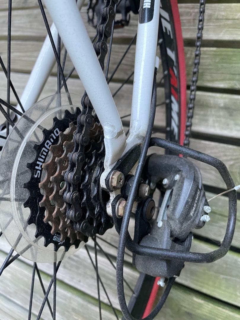 GRAPHIS ロードバイク ホワイト/レッド