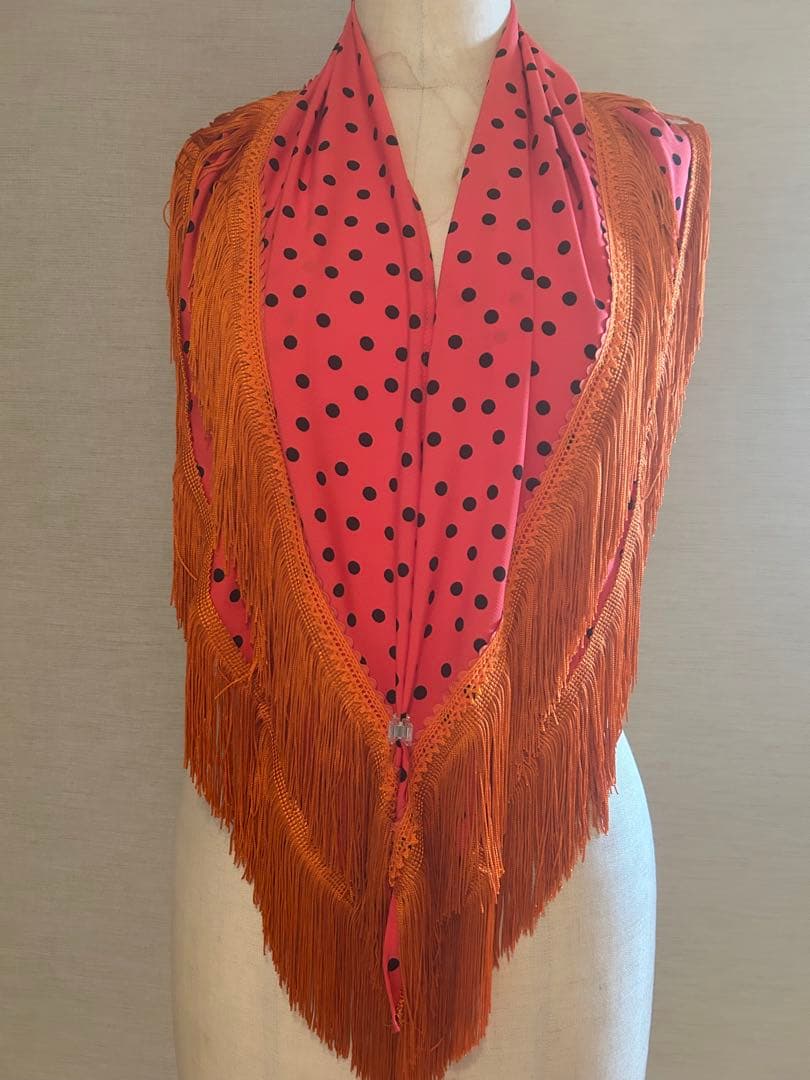 ⑤オレンジ　フラメンコ衣装シージョ新品未使用