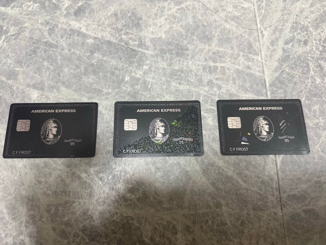 American Express カードサンプル 3種類 アメックス