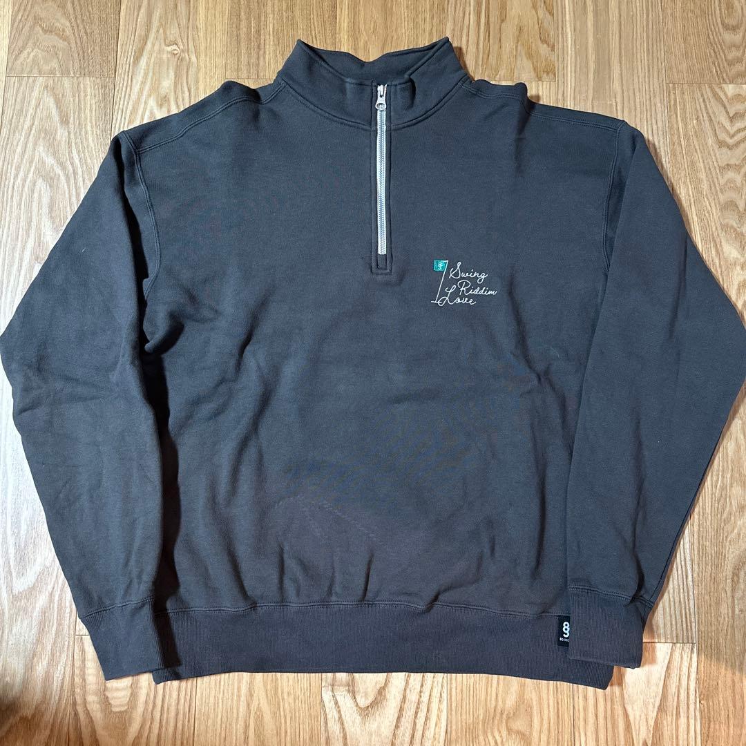 メンズウェア 8gShoot HALF ZIP SWEATSHIRT -CHARCOAL-