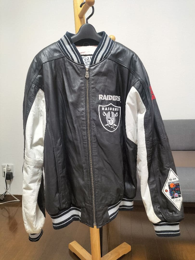 【超希少モデル】カールバンクス　レイダース刺繍　レザージャケットXL