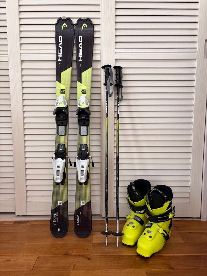 HEAD ヘッド V-SHAPE 107 ジュニア スキー板　&ブーツ21cm