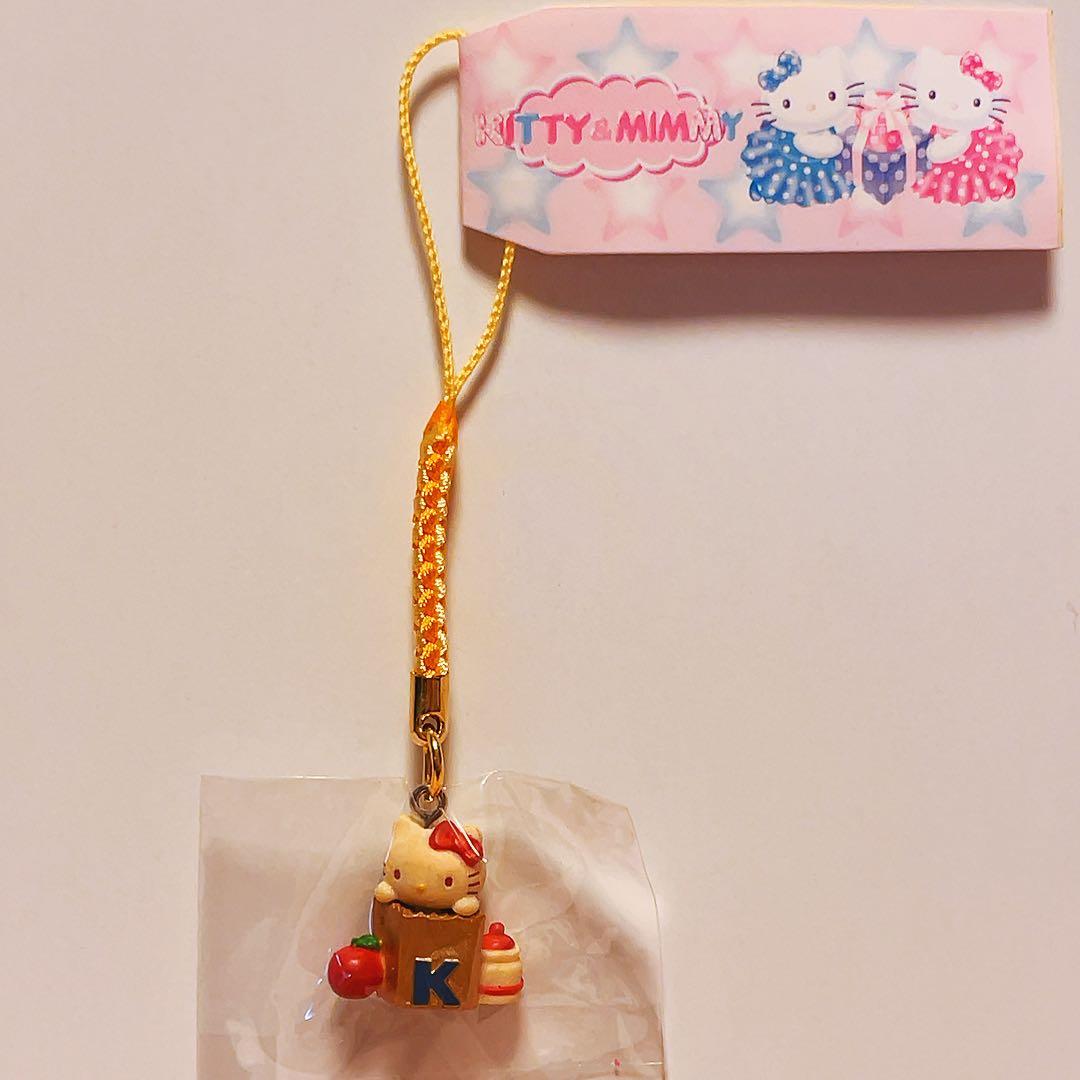 希少レア　ハローキティ　ミミィ　根付け　ネツケ　2002年製 Pバッグ　サンリオ