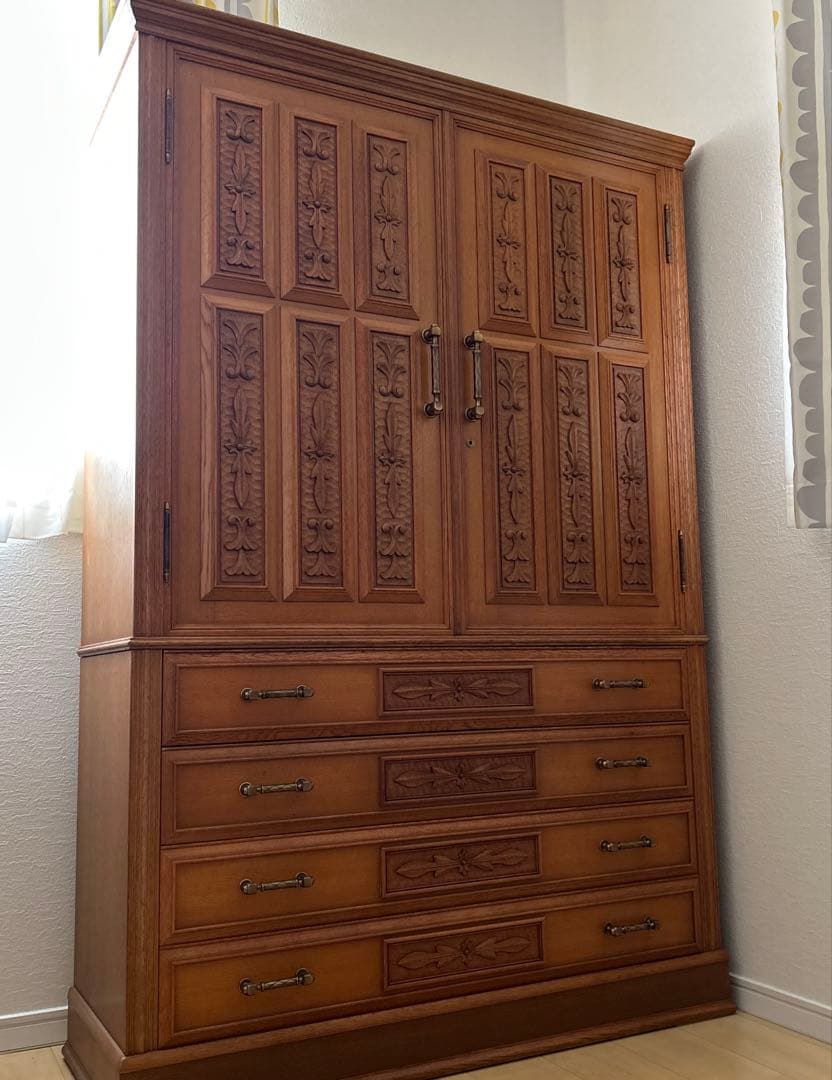 着物箪笥　婚礼箪笥　和たんす　彫刻