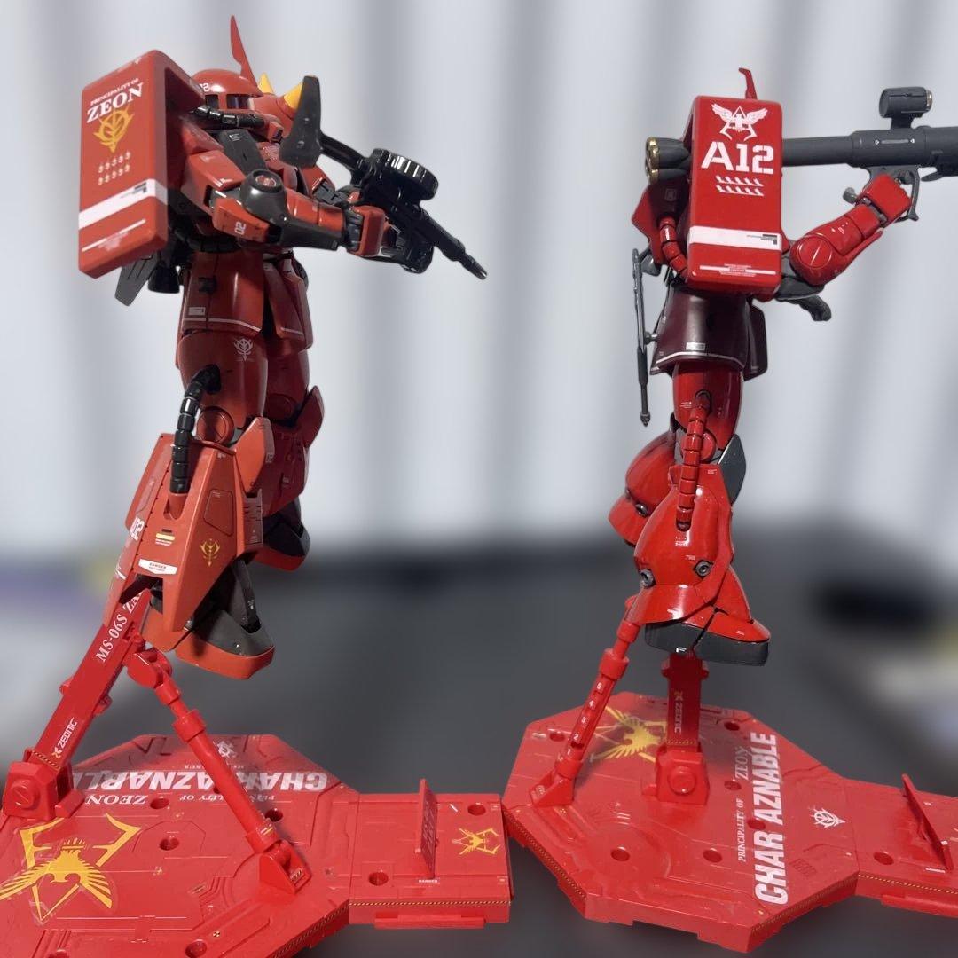 【美】MG1/100シャア専用ザクⅡ MGジョニーライデン専用ザクⅡ２体セット