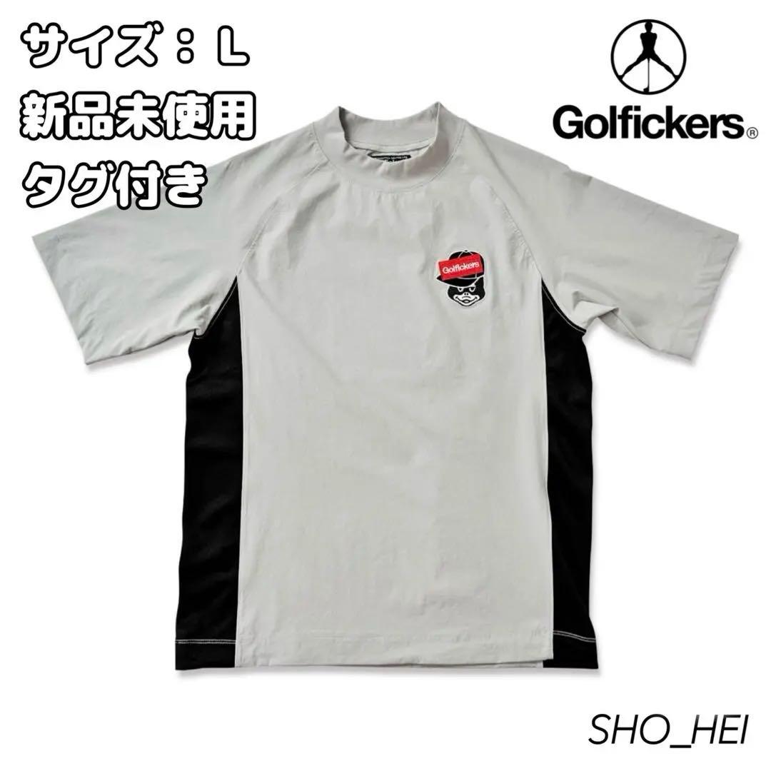 【新品】Golfickersモックネック DO THE RIGHT SWING灰