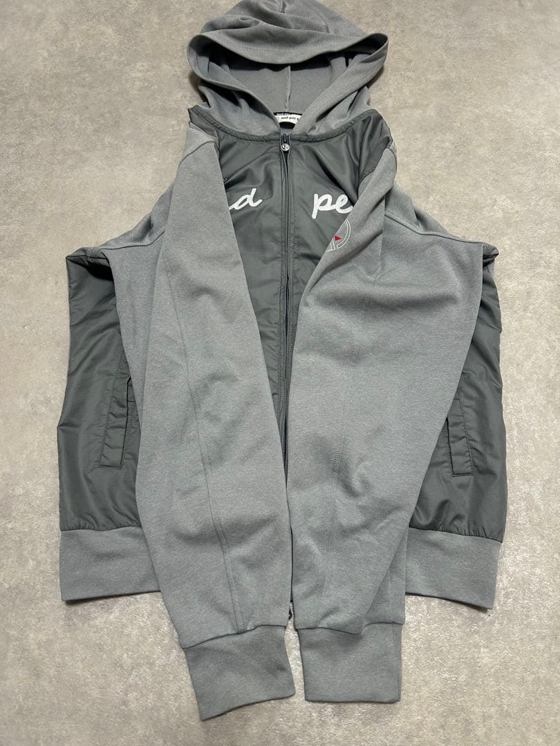 未使用 and per se アンパスィ ゴルフ ジャンバー グレー M 切替