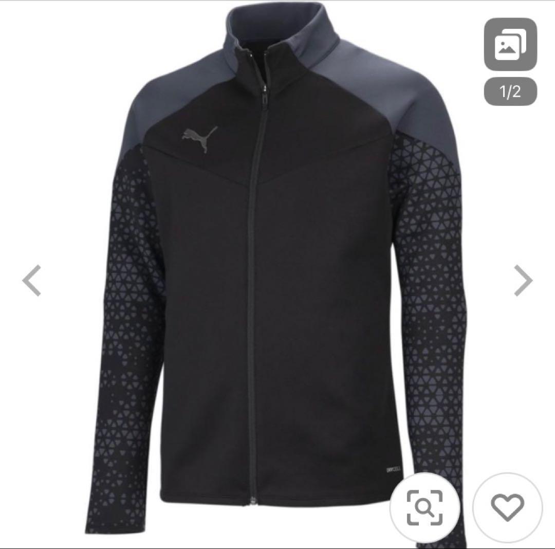 【PUMA/プーマ】吸汗速乾ドライジャージ ジャケット&パンツ上下セットアップ黒