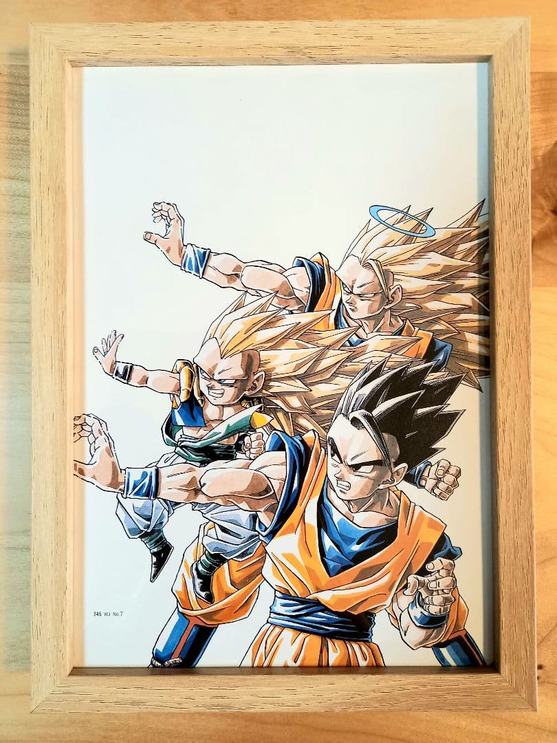 ドラゴンボール　扉絵　額付き　イラスト5点