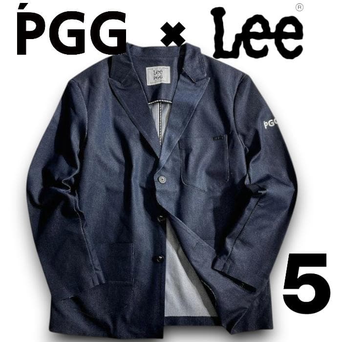 PGG× Lee ゴルフ デニム ストレッチ テーラードジャケット ウェア 5