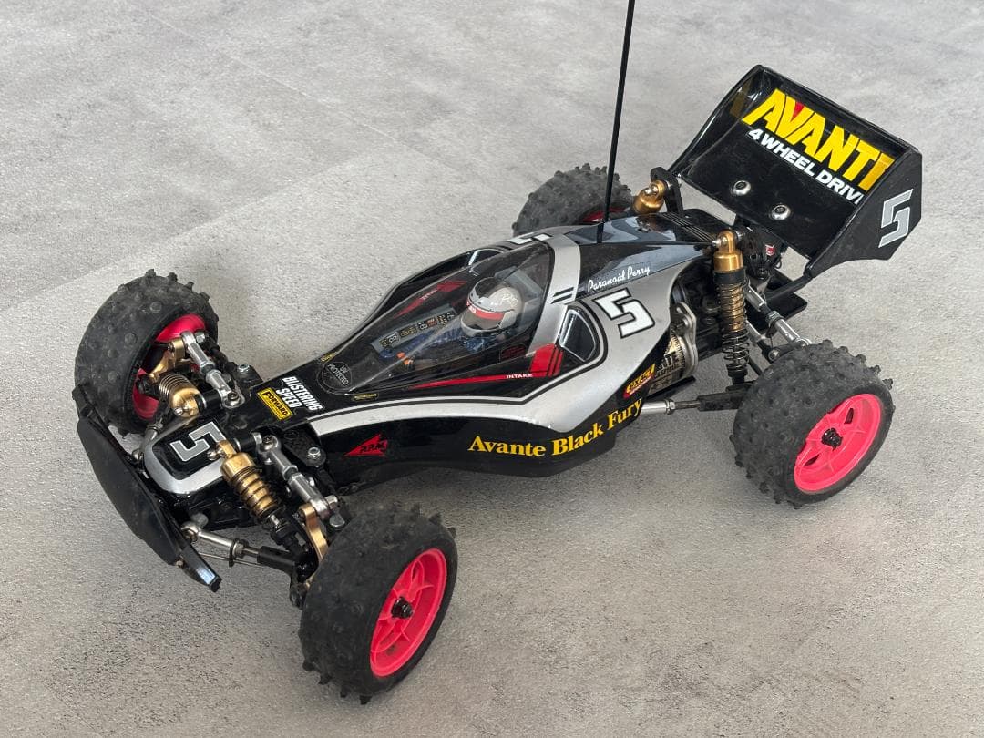 タミヤ 1/10 電動RCカー アバンテ ブラックスペシャル 中古車プロポ付