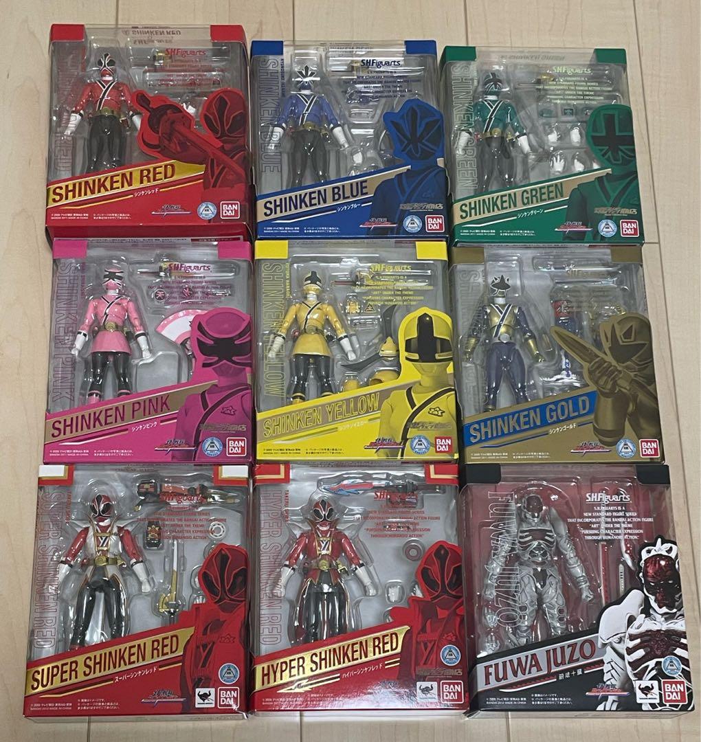 なめ【未開封】S.H.Figuarts 侍戦隊シンケンジャー 9体セット