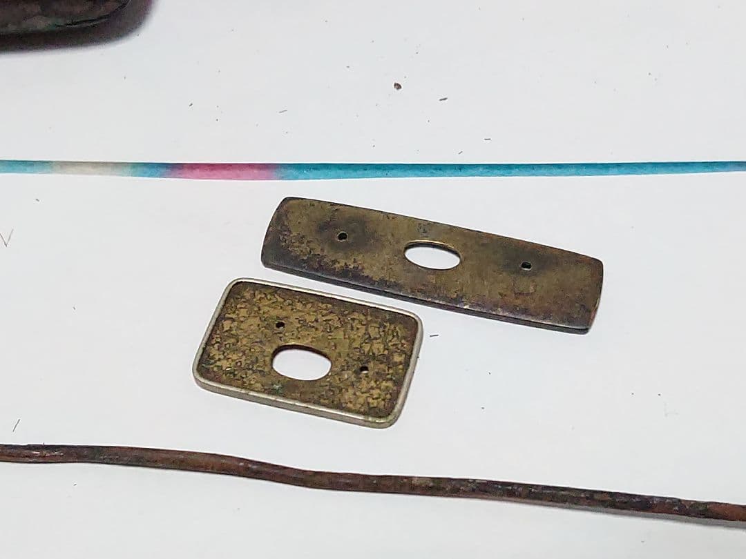 時代物 煙管 煙草入 煙管筒 金口 細工 彫刻 一式 骨董 アンティーク