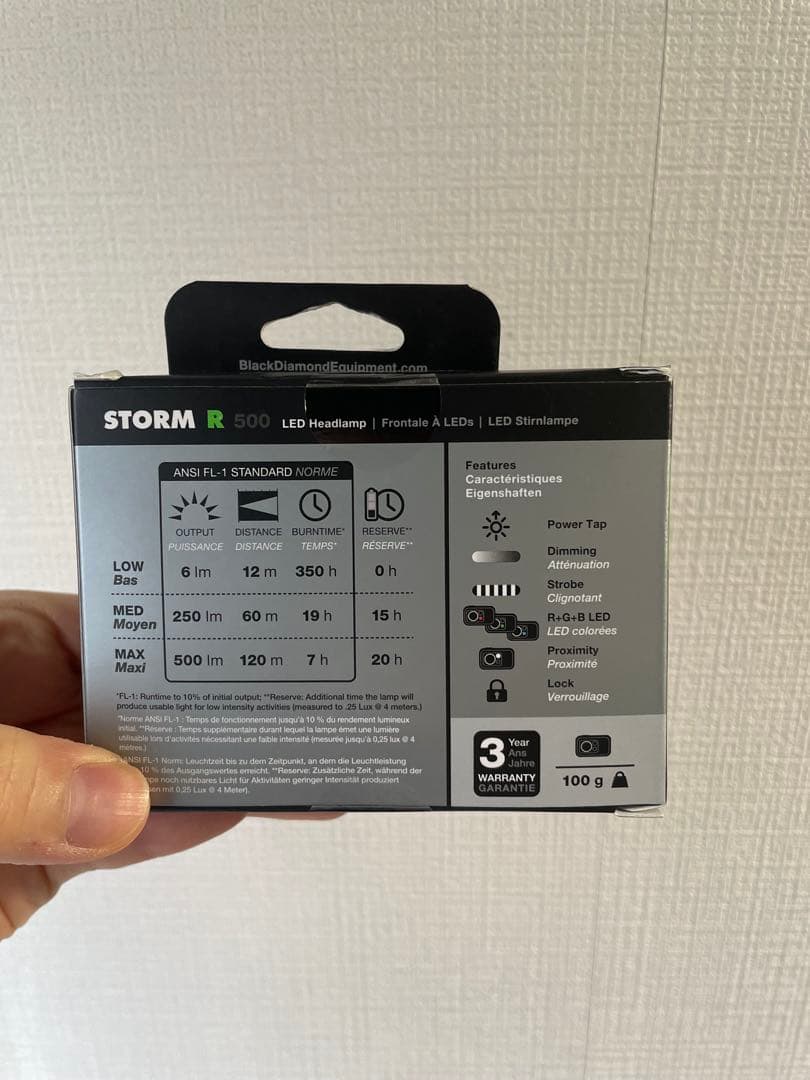  STORM R ヘッドランプ 500ルーメン