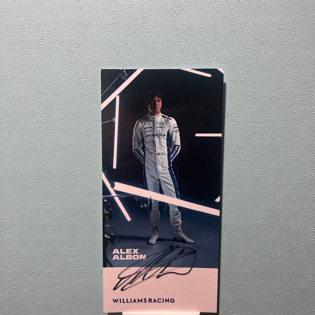 ALEX ALBON選手　サイン　アレックスアルボン選手