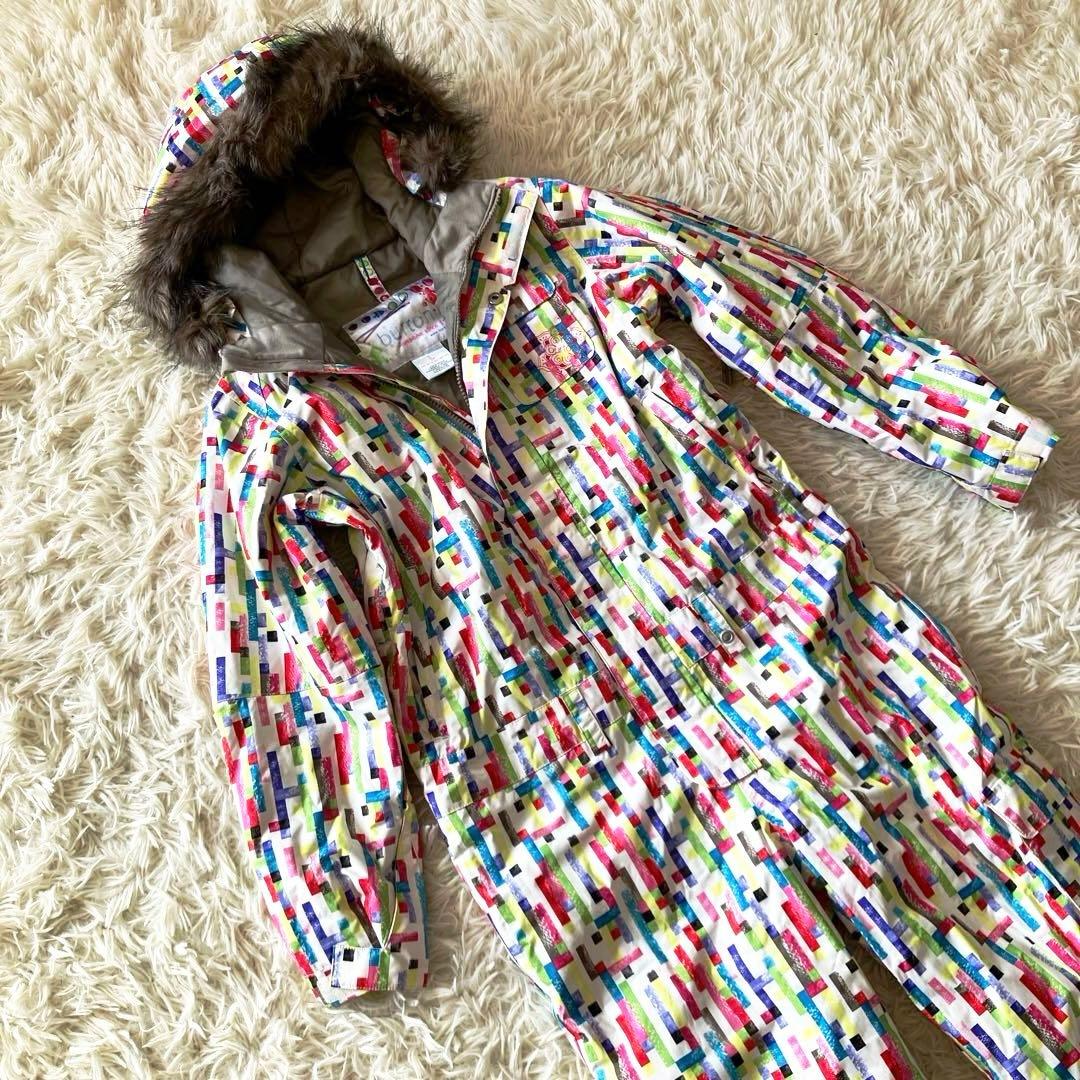 #10J✨BURTON バートン✨スキーウェア つなぎ 140 キッズ