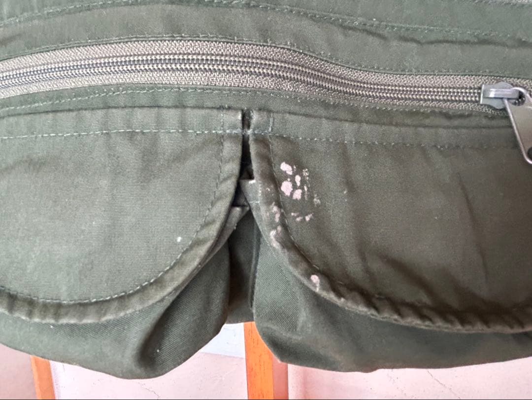 Columbia フィッシングベスト 80s 紺タグ XL カーキ