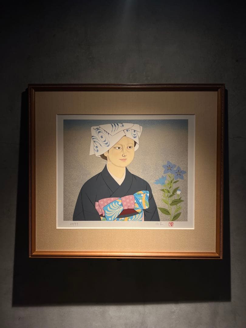 森田曠平【美人画】　【春夏秋冬-夏】lithograph 99限定