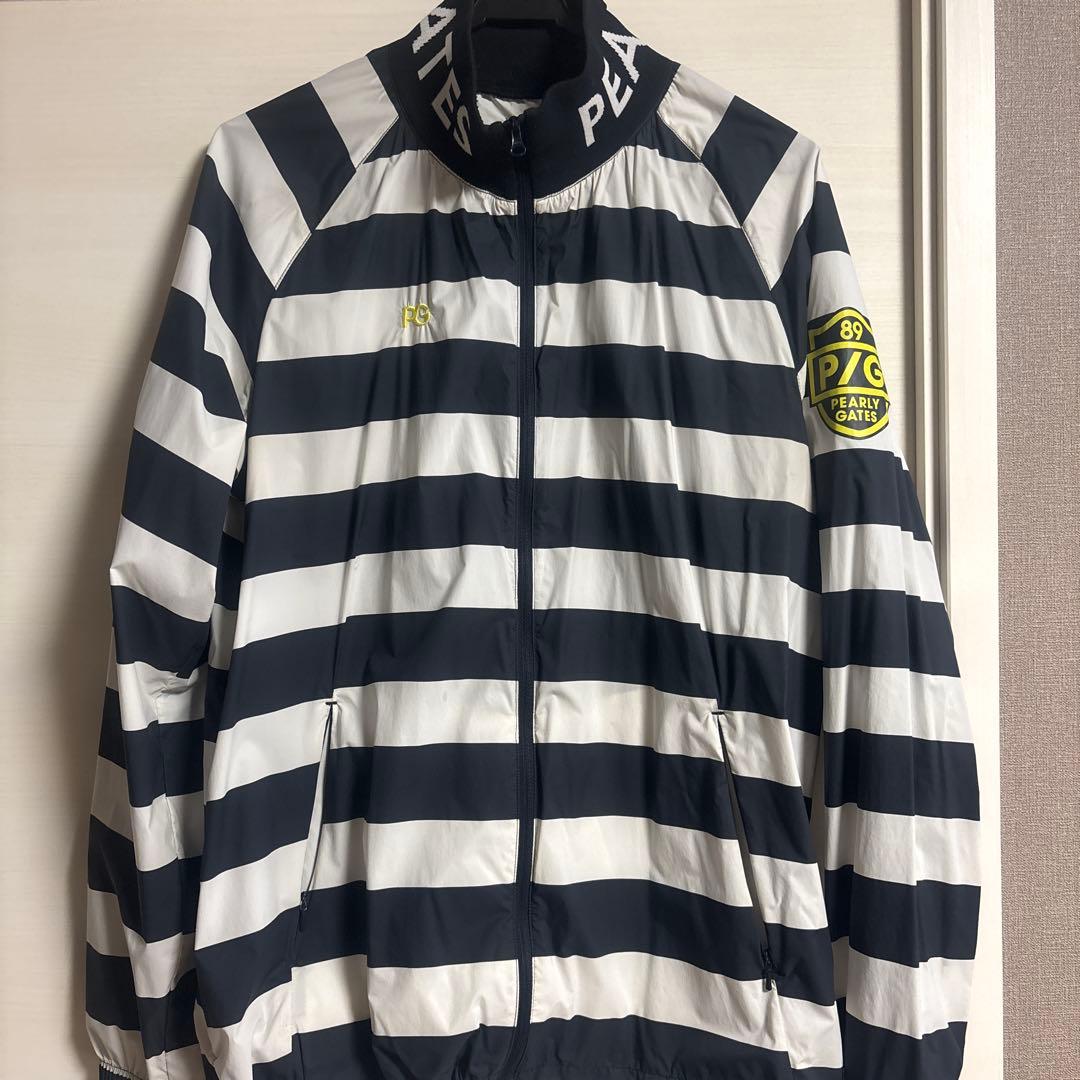 PEARLY GATES ストライプナイロンジャケット