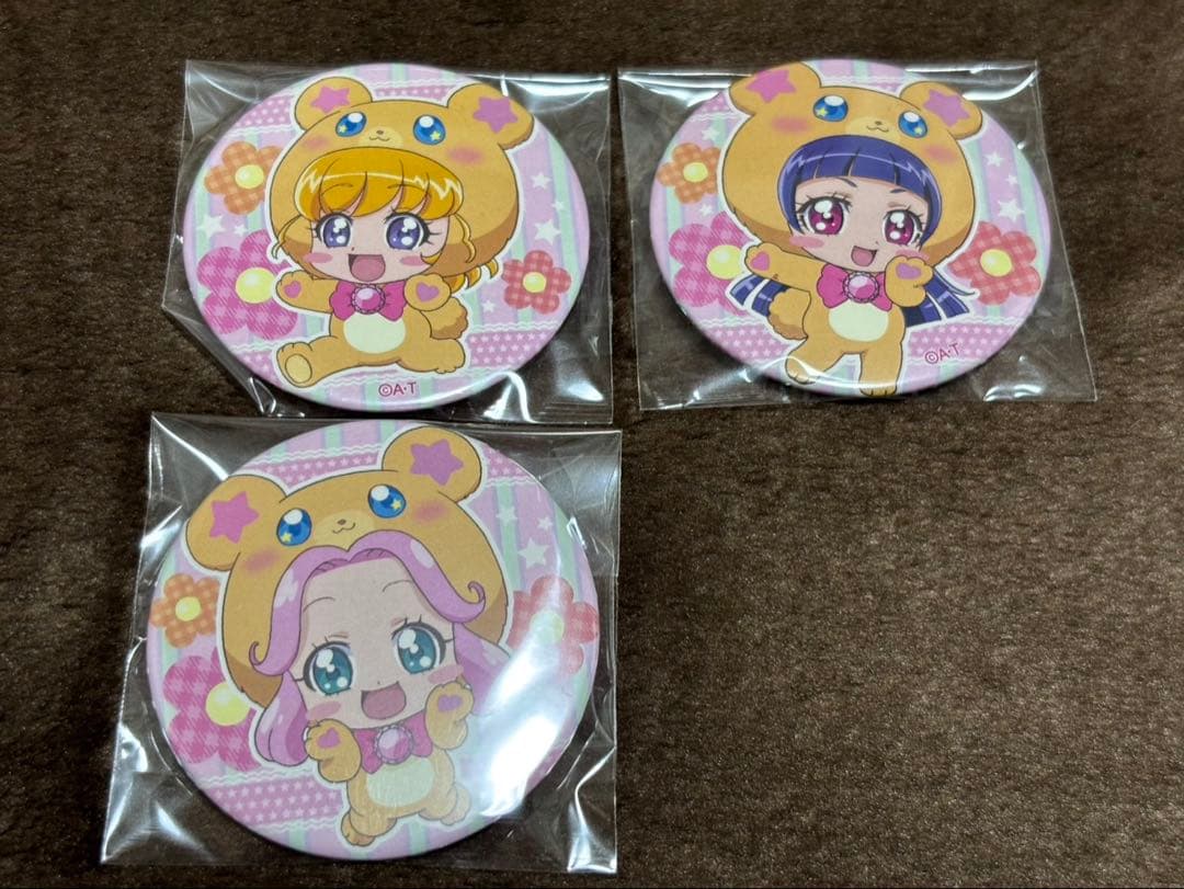 ぷりきゅるみ　缶バッジ　魔法つかいプリキュア　みらい　リコ　ことは