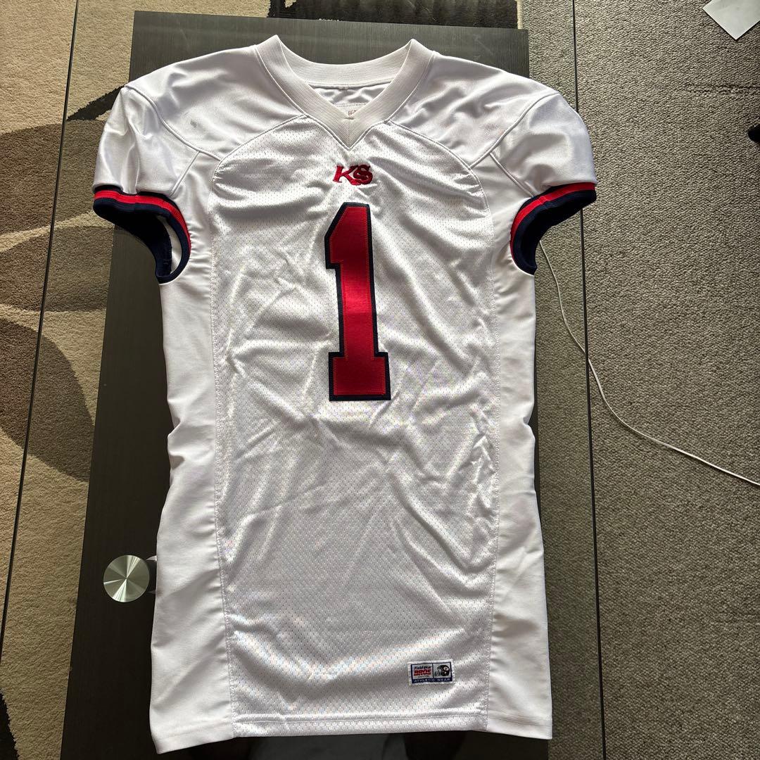 佼成学園アメフト部“LOTUS“試合用ジャージ ホワイト【選手実使用】