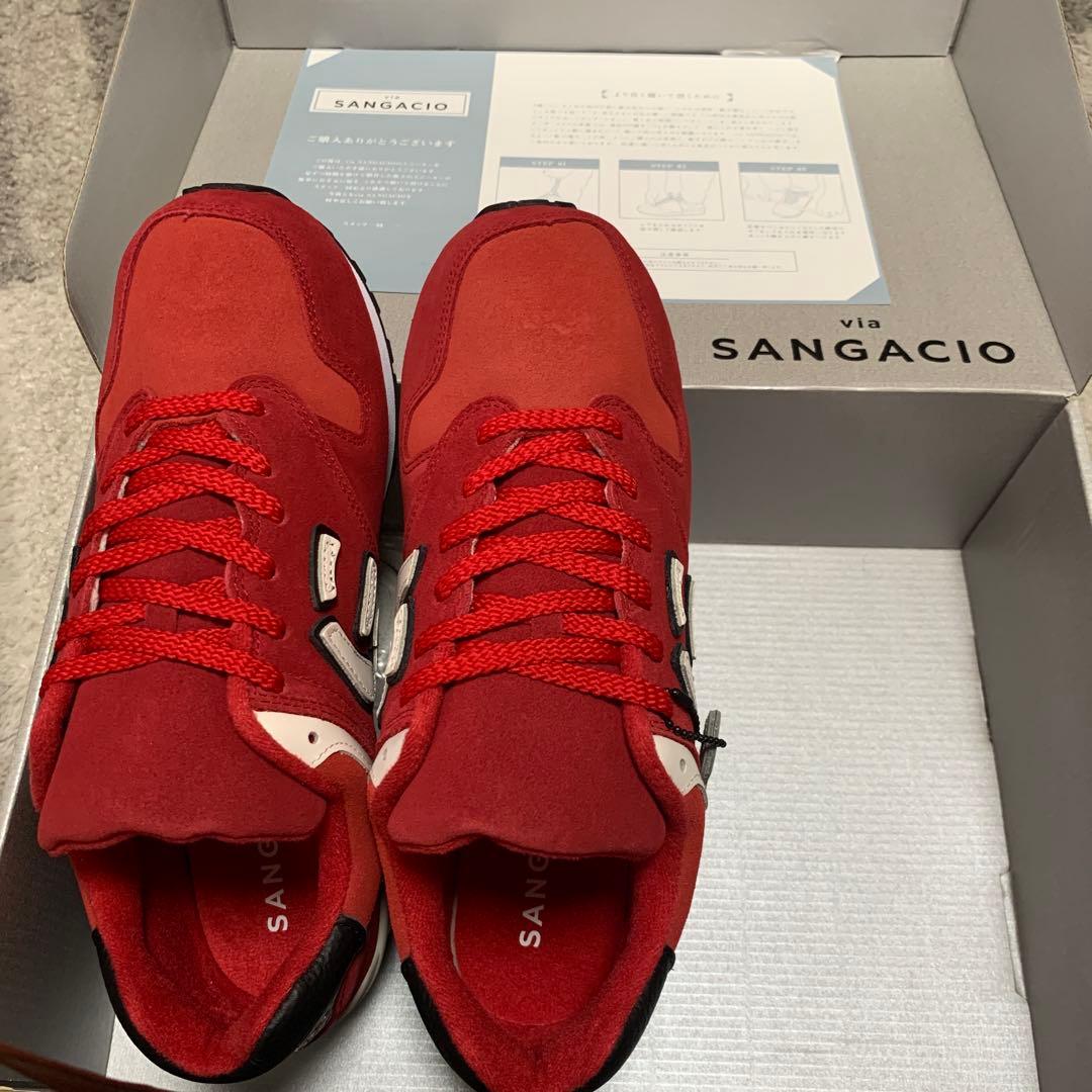 SANGACIO スニーカー レッド US 7.5
