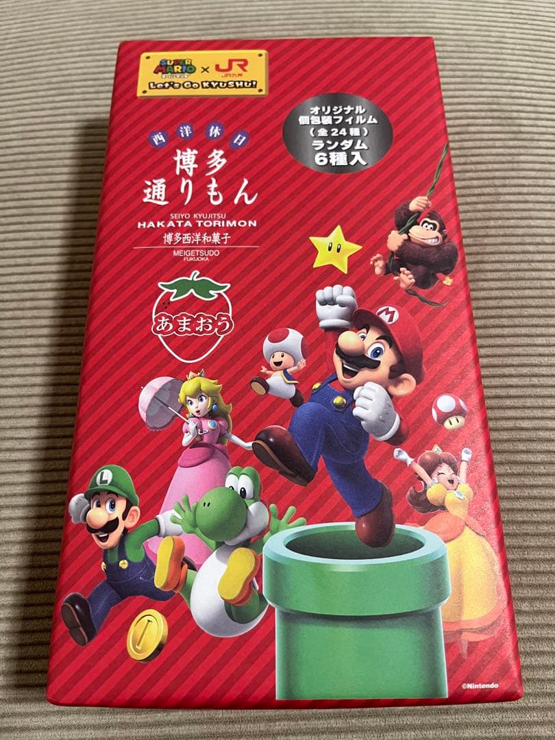 たい様【未開封】博多通りもん あまおう スーパーマリオ 6個入り 4箱