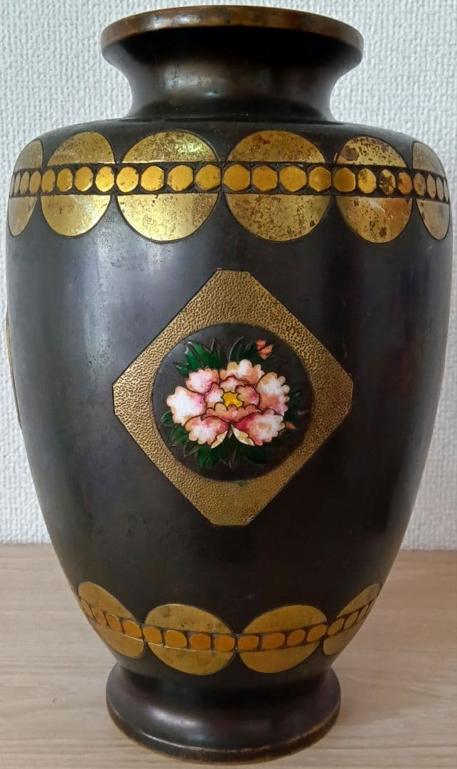 つぼ　花瓶 　七宝焼　アンティーク　コレクション